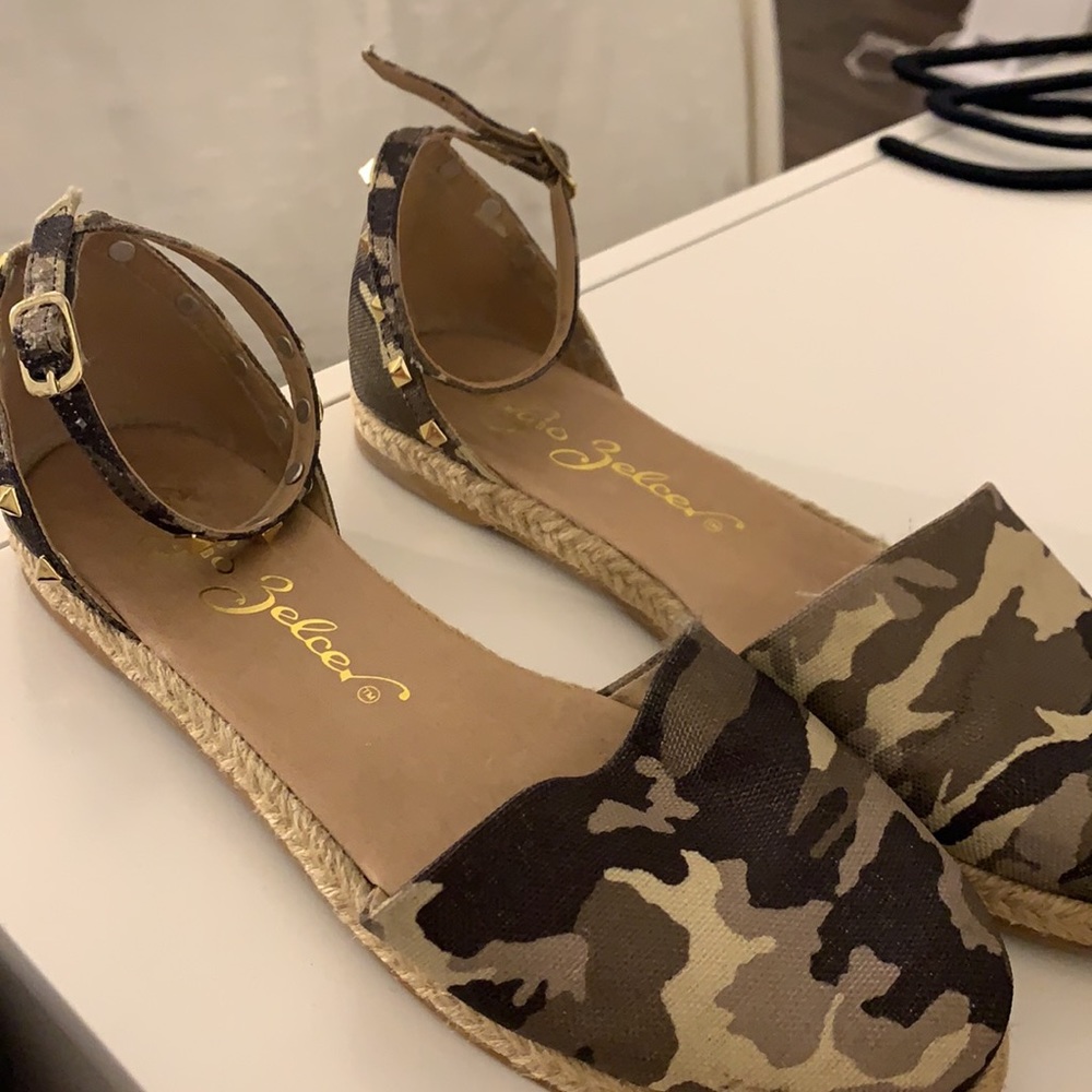Army Camaflogue Studded Shoes
